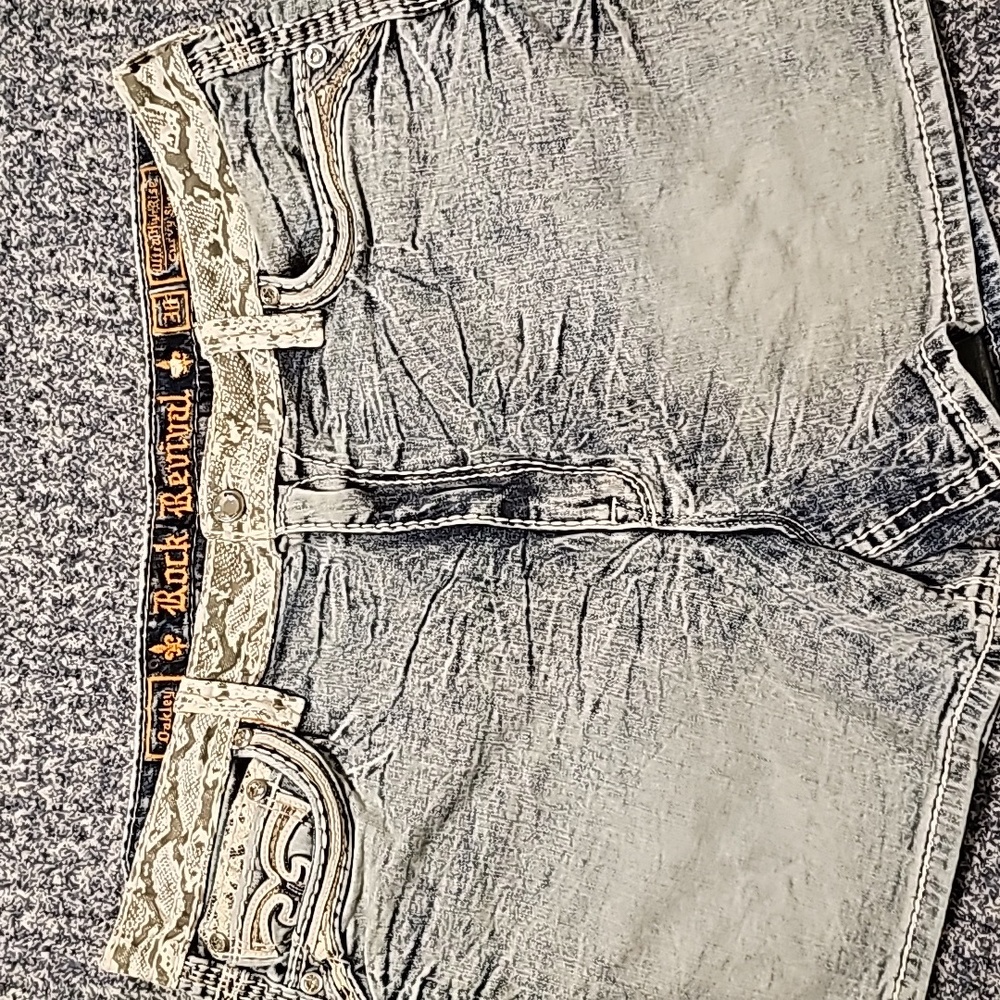 Rock Revival denim shorts size 36 waist NWOT